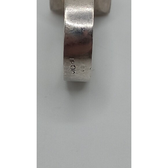 Sterling silver modernist pillow top wrap ring Size 9 Unisex - Picture 9 of 12